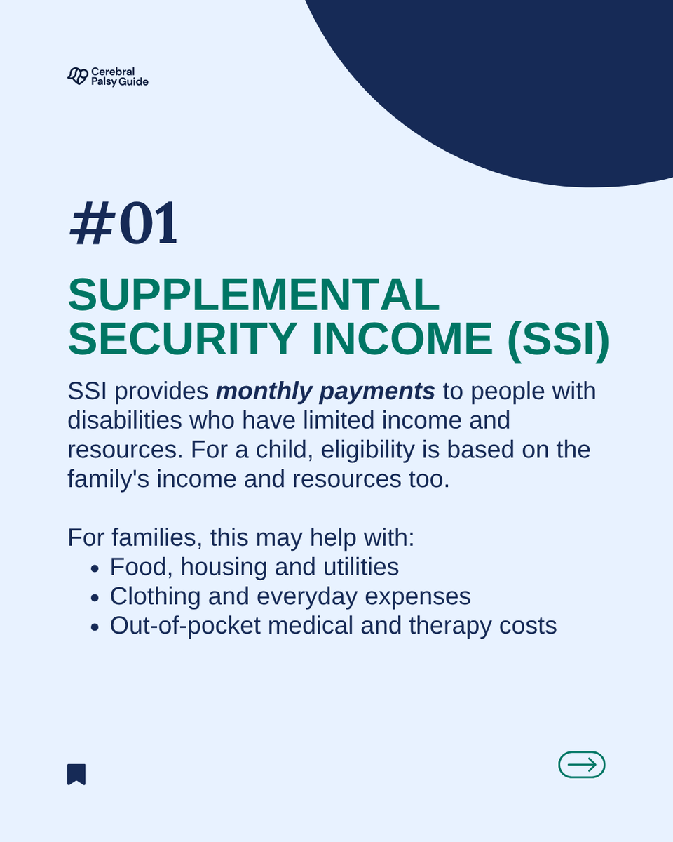 CP_Guide's tweet photo. Raising a child w/ cerebral palsy can come w/ a lot of questions. Knowing where to find support shouldn't be one of them.

SSI, Medicaid, &amp;CHIP may offer support for eligible families.

Download our free guide to find available resources: https://t.co/G21eojCOuQ

#CerebralPalsy https://t.co/5C48dXKeCw