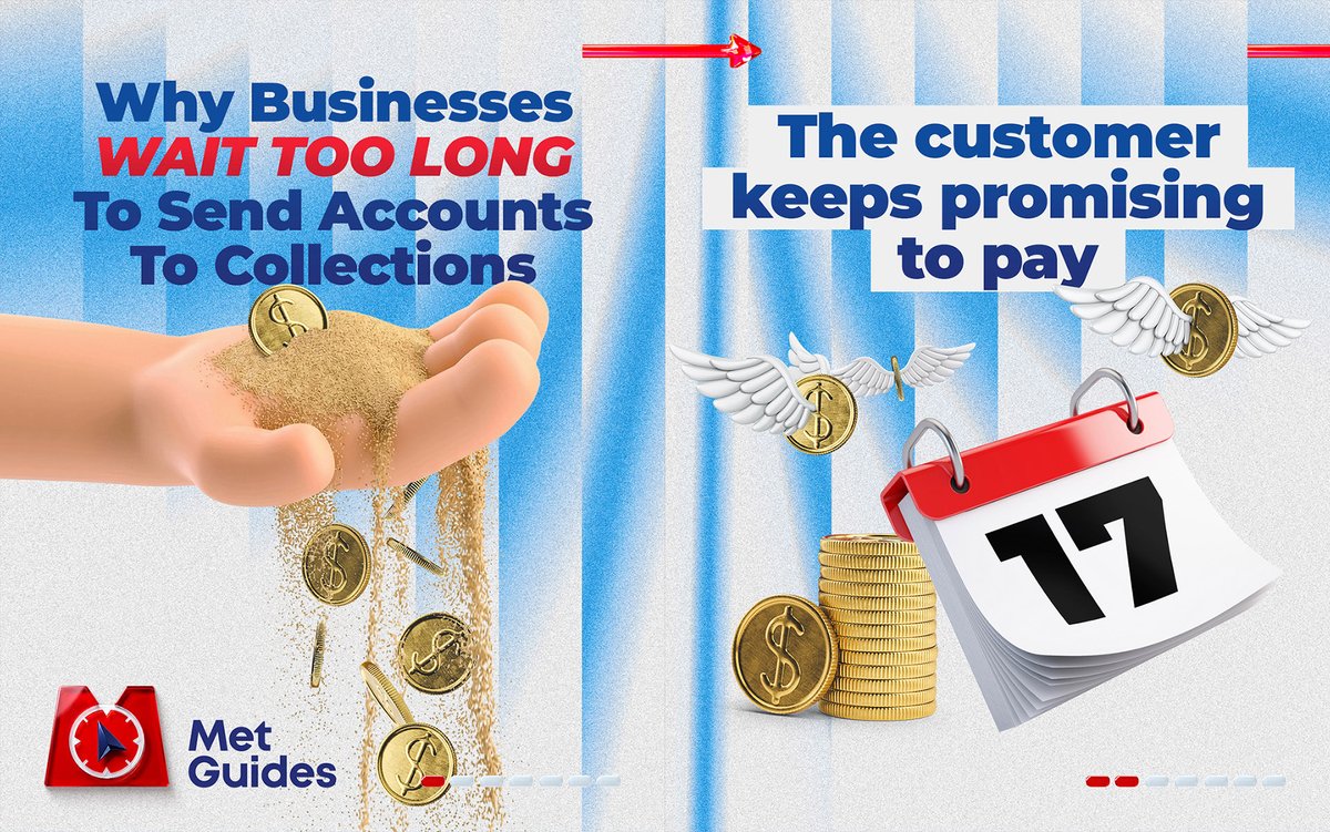 MetCredit's tweet photo. A lot of overdue accounts go uncollected WAY too long.

Another promise.
Another extension.
Another month bought (at your expense).

Meanwhile collectability keeps right on declining.

This carousel breaks down why businesses wait too long to escalate overdue accounts. https://t.co/iY7IetsQXA