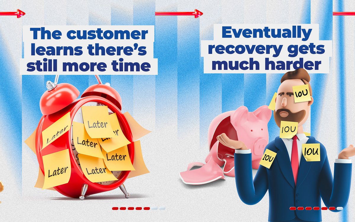 MetCredit's tweet photo. A lot of overdue accounts go uncollected WAY too long.

Another promise.
Another extension.
Another month bought (at your expense).

Meanwhile collectability keeps right on declining.

This carousel breaks down why businesses wait too long to escalate overdue accounts. https://t.co/iY7IetsQXA