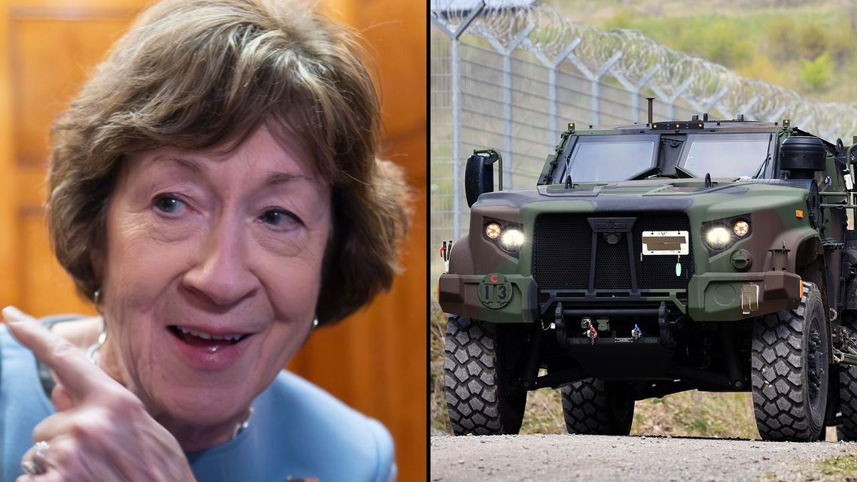 GOP__Ls's tweet photo. 🚨 Republican Senator Susan Collins approved a $345M contract for armored vehicles.

Weeks later, she received $50,000 from the company making the vehicles. https://t.co/2TUZHPZuZg