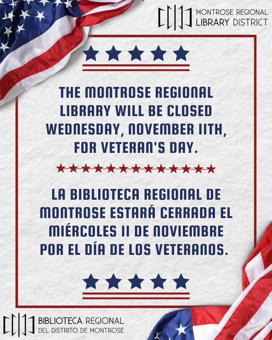 Image from Montrose Regional Library (@MontroseLibrary)