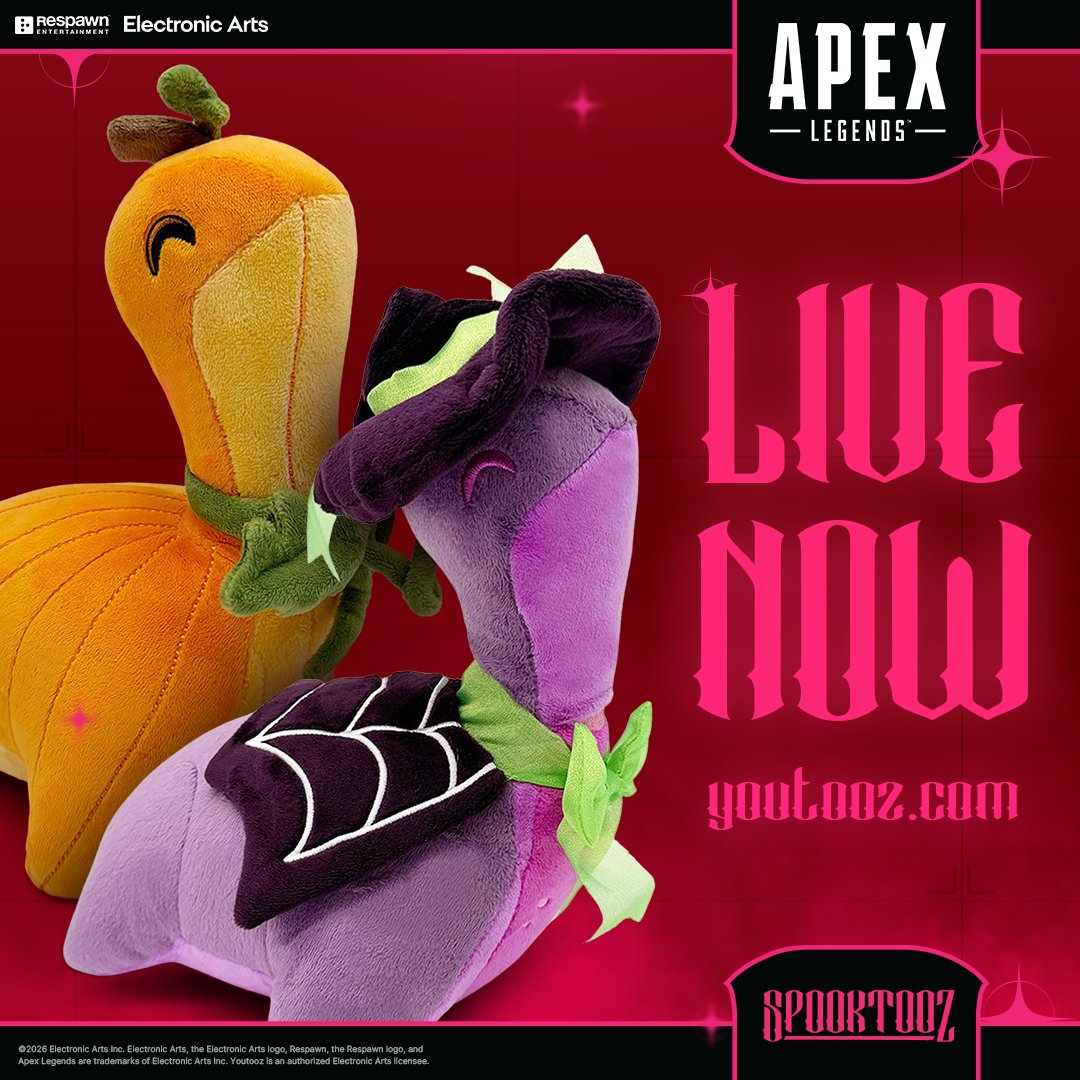 PlayApex's tweet photo. APEX x YOUTOOZ HALLOWEEN EVENT 2026 🕸️🎃

Both of these Nessies are available for a limited time at https://t.co/y7aXa4Ia8F https://t.co/hq7hrQ18ql