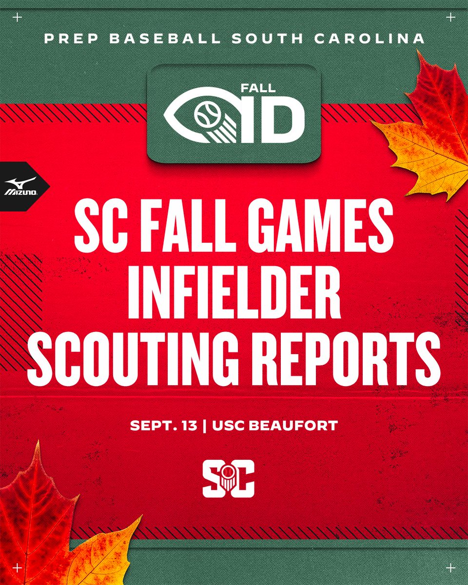 PrepBaseball_SC's tweet photo. ๐๐๐๐ ๐๐ ๐
๐๐ฅ๐ฅ ๐๐๐ฆ๐๐ฌ: Scouting Reports - Infielders โ๏ธโผ๏ธ ๐ฅ
+ Scouting reports on the ๐๐ง๐๐ข๐๐ฅ๐๐๐ซ๐ฌ from the 2026 SC FallGames!๐
๐: https://t.co/RRi2jboK13
#SCFallGames26 #PBSCisThere #BeSeen https://t.co/qYPWVzOoPn