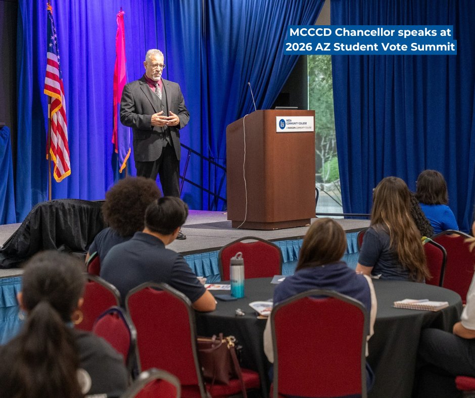 mesacc's tweet photo. From Domino Day with Mesa Community College Math Club and AZ Student Vote Summit to a special visit with Maricopa Community Colleges Chancellor Dr. Bloomberg, there is always plenty happening across Mesa Community College.

Take a look back at a few highlights! 📷

#MesaCC https://t.co/0v6spUmGWs