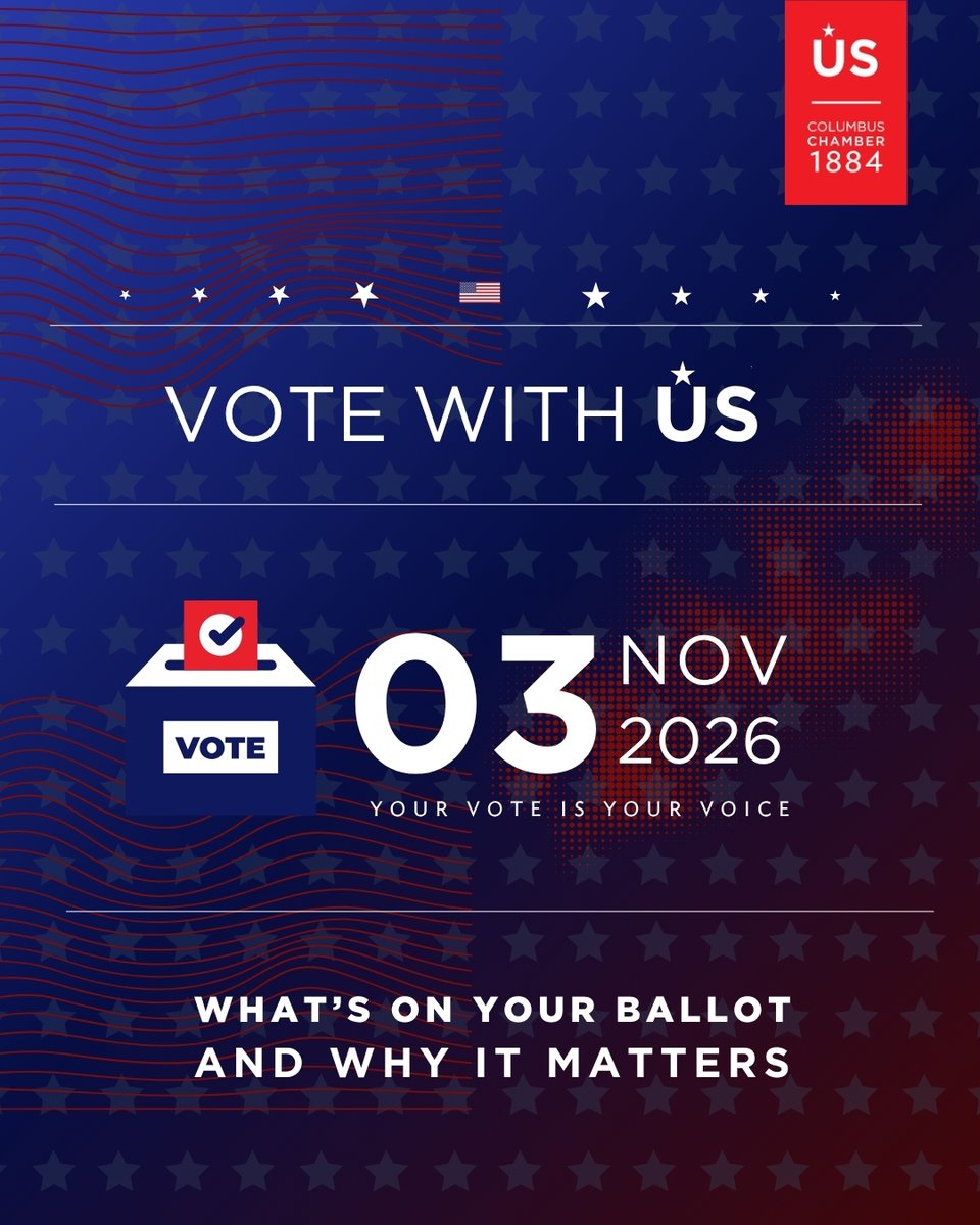 ColumbusChamber's tweet photo. Today is the LAST day to register to vote in Ohio. 🗳️

⏰ In person: 9 p.m.
💻 Online: 11:59 p.m.

We created Vote With US to help you navigate the process.
All the information you need: https://t.co/tAVVfoLXRc

#VoteWithUS #advocate #navigate https://t.co/z1V8VojuOD