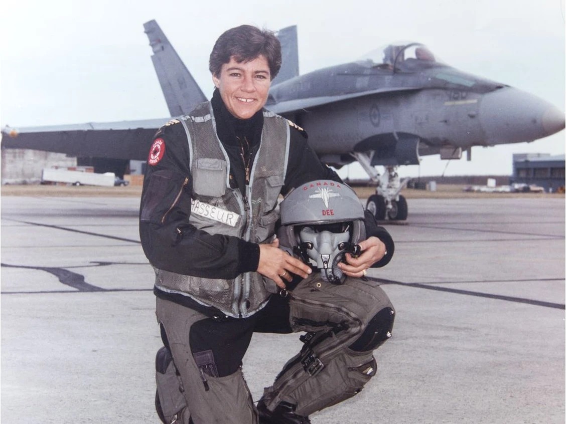 TMM_yyc's tweet photo. For Women’s History Month | Major Dee Brasseur.
In 1988, she achieved her goal of flying the CF-18 Hornet.
“Flying the CF-18 was something we wanted to do, not just for women’s rights. We did it because we wanted to do it.” https://t.co/sFKI1C9TXI