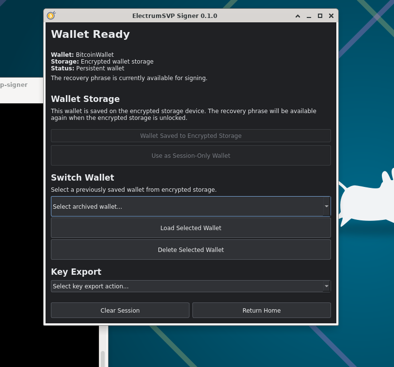 cryptorebel_SV's tweet photo. I am announcing the release of a new #Bitcoin #BSV application, ElectrumSVP-Signer version 0.1.0. This is a tool designed for cold storage signing with Electrum watch-only wallets and also supports LUKS encrypted devices for holding keys on Linux systems:

https://t.co/2m5a6s2cqA https://t.co/XAtGCAuF66