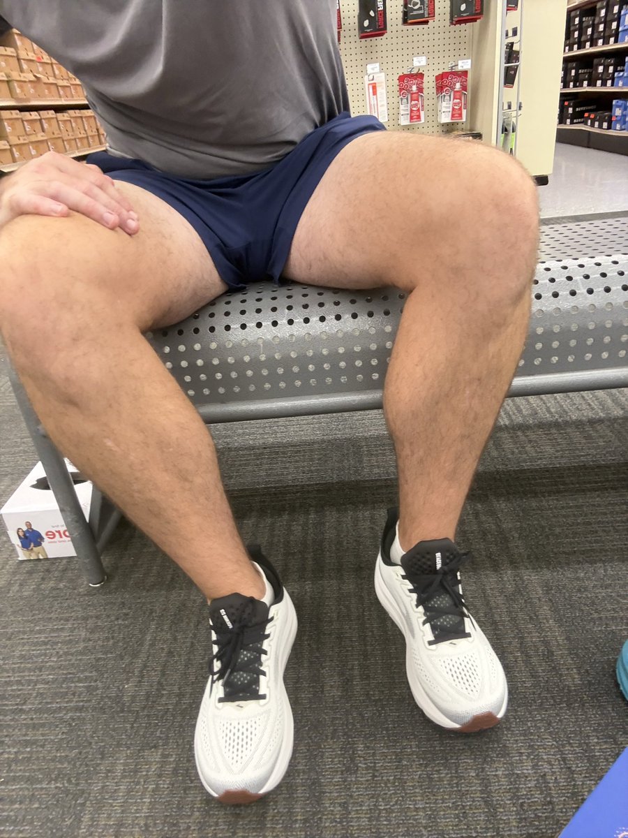 mrpfeet's tweet photo. Trying on a new pair at Academy this morning. I wanted to buy them but no way am I paying $175 for shoes lol. I guess these old 5 year old running shoes will have to do for now. https://t.co/mU0vduWkOq