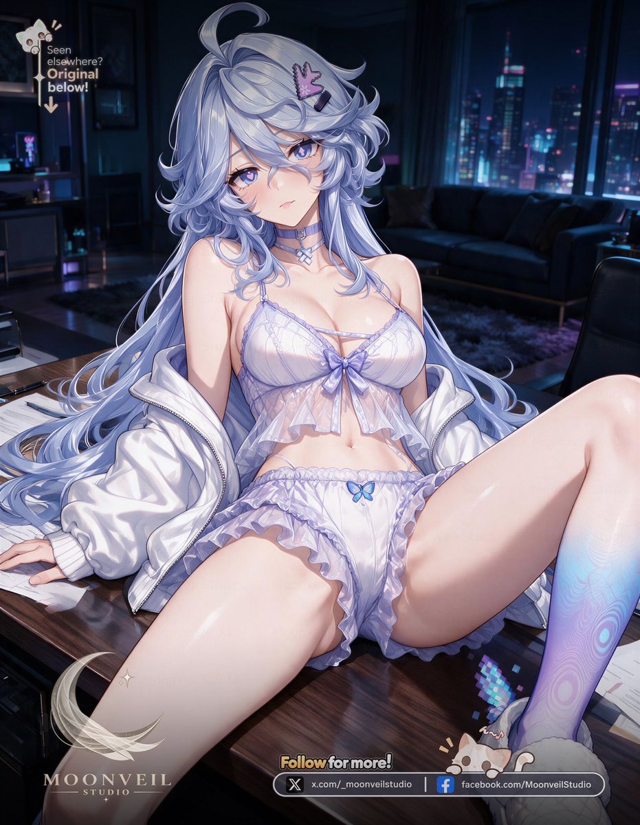 _MoonveilStudio's tweet photo. “Go ahead. Keep looking.
I’m curious how long you can keep that innocent expression. ♡”
#NevernessToEverness #NTE #Elyms #Fanart #Anime #Illustration https://t.co/FsfjoRcYVz