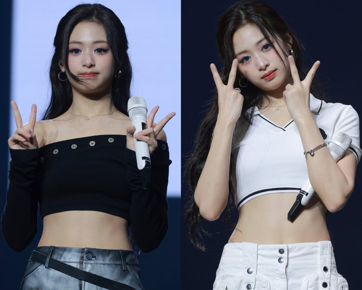 AXeRoNi's tweet photo. Black &amp; white, but always on the same wavelength🖤🤍
#AHYEON #BABYMONSTER https://t.co/l5jFAXXEYs
