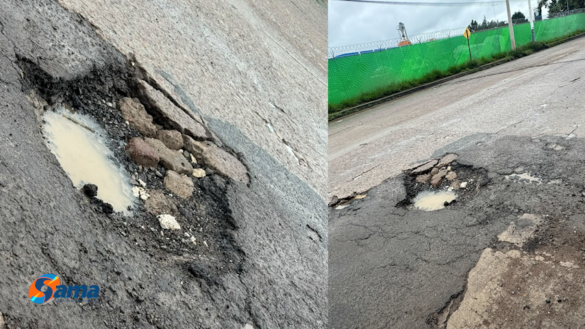 JuanJose_SAMA's tweet photo. “Que hermoso” 🤩  “Bache sobre parche”
A un costado de la empresa Pinelli de la col Emiliano Zapata https://t.co/v0qWliWKH4
