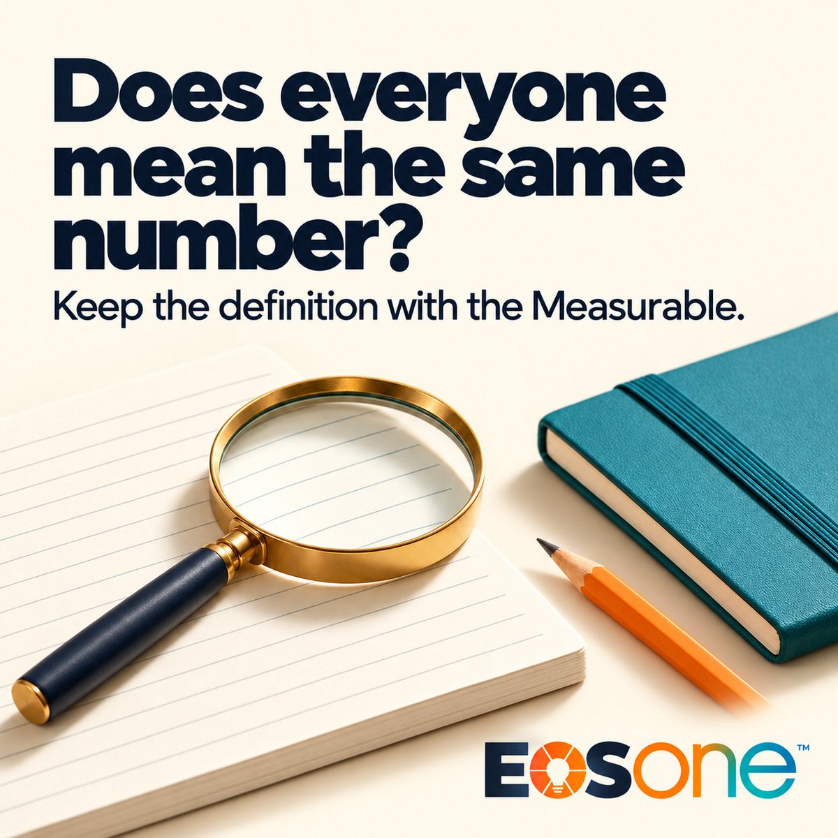 EOSOne_Official's tweet photo. Does everyone mean the same number?
Measurable descriptions in EOS One keep definitions and calculations close to your Scorecard numbers.
Start your free trial at https://t.co/SCf4TLhtpe. No credit card required.
#EOSOne #EOS https://t.co/ecipY7NvWJ