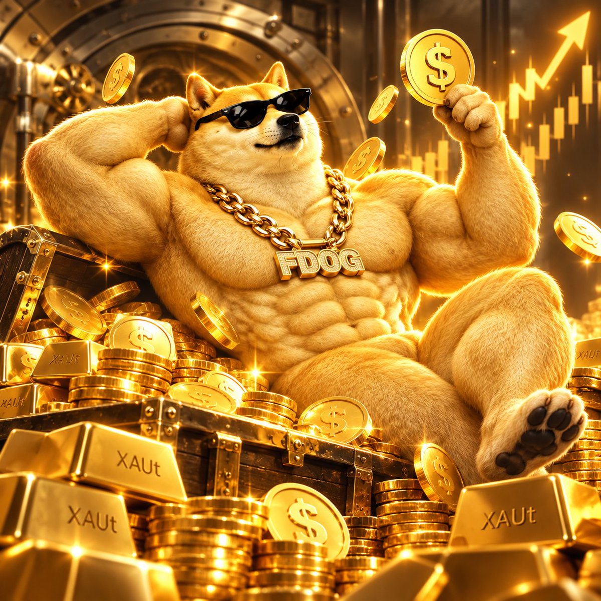 _FDOG_'s tweet photo. 🐕 #FDOG IS WORKING FOR GOLD. 🪙
Every #FDOG transaction sends 2% directly into the Gold Vault.
🔒 Stake #FDOG → Earn ethereum:0x68749665ff8d2d112fa859aa293f07a622782f38
🤝 Invite friends to stake → Earn MORE ethereum:0x68749665ff8d2d112fa859aa293f07a622782f38
👥 Only 1-level referrals — simple & transparent.
Your reward weight grows with:
Your Stake + Your Direct Referrals’ Stake
More #FDOG staked.
More community growth.
More Gold. 🪙
2% → Gold Vault → ethereum:0x68749665ff8d2d112fa859aa293f07a622782f38 → #FDOG Stakers
The dog doesn’t chase gold.
The gold comes to the dog. 🐕💰
#FDOG #XAUt #Gold #Flap