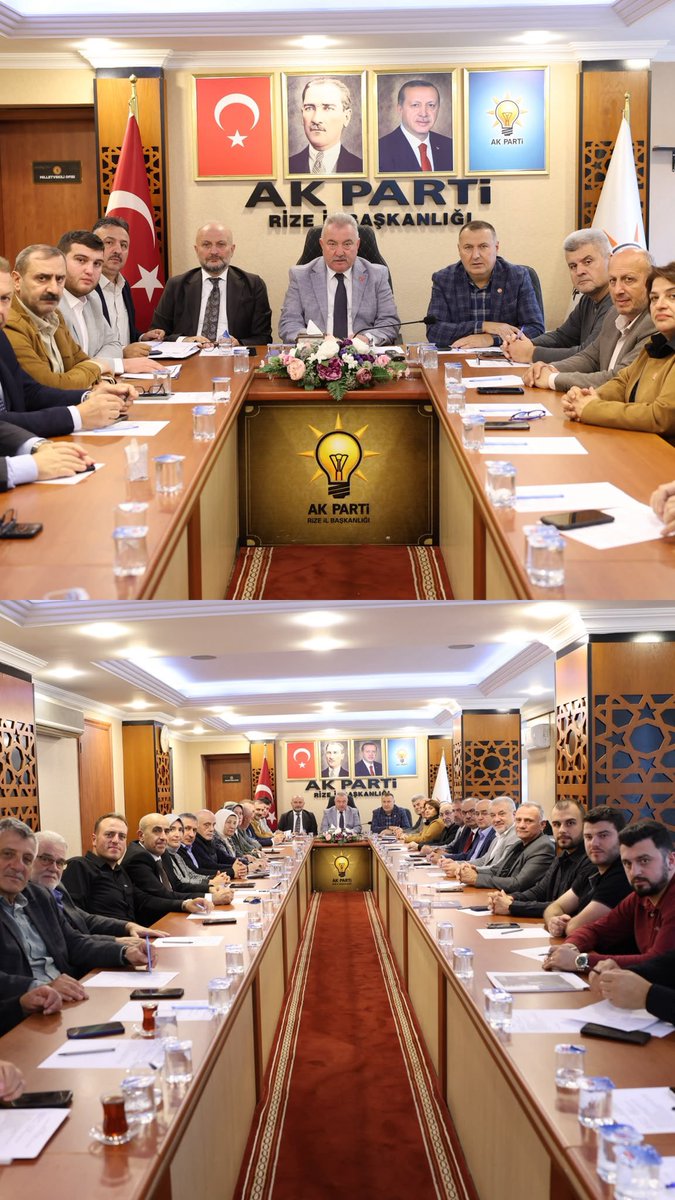 YilmazKATMER's tweet photo. Kıymetli hemşehrilerim,

📍 Bugün, İl Genel Meclisi Grup Toplantımızı gerçekleştirerek şehrimiz ve çalışmalarımız üzerine değerlendirmelerde bulunduk.

📍 Hizmet-İş Sendikası Rize Şube Başkanı Recep Kuk, Merkez İlçe Başkanımız Burak Ak, Hemşin İlçe Başkanımız Dilek Akıncı ve kıymetli hemşehrilerimizi İl Başkanlığımızda ağırladım. Nazik ziyaretleri ve güzel sohbetleri için teşekkür ediyorum.

📍 Veda ziyaretinde bulunan Recep Tayyip Erdoğan Üniversitesi Tıp Fakültesi Dekanı Prof. Dr. Fatih Eren’i İl Başkanlığımızda ağırladım. Nazik ziyareti için teşekkür ediyor, yeni görevinde başarılar diliyorum.