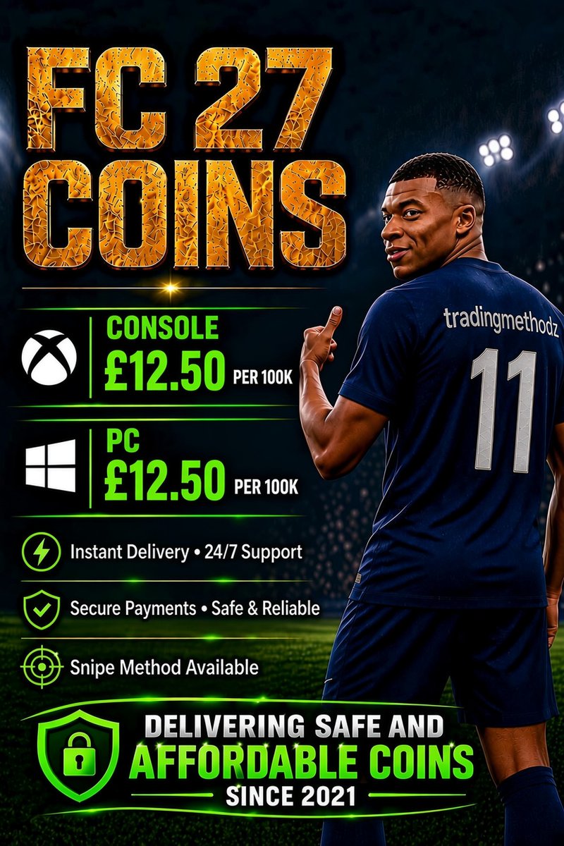 TradingMethodz's tweet photo. 🚨 Treat yourself to some fifa coins! 

Stop playing with a trash ultimate team and start dominating your opponents!🔥

Delivering now 🤝 https://t.co/cpXJHtwhD4