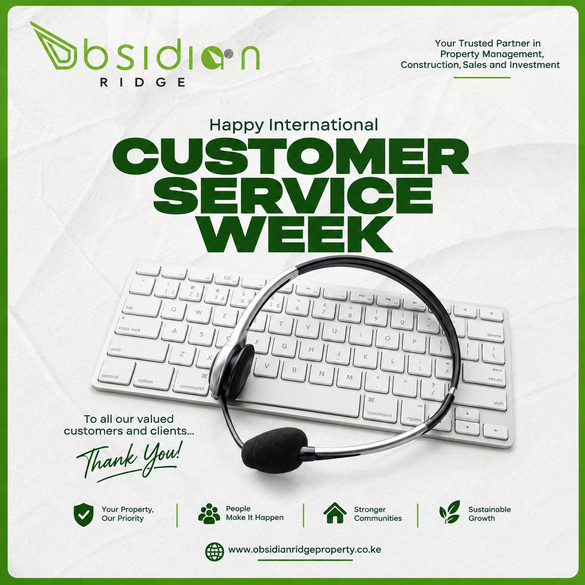 obsidian_ridge's tweet photo. Happy International Customer Service Week https://t.co/1c3UvDUeXr