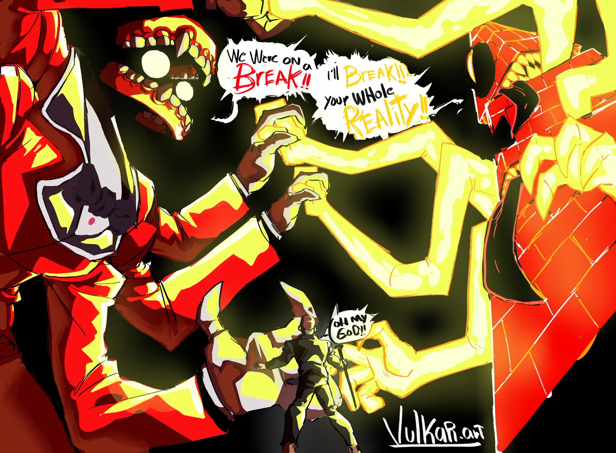 Vulkar_art's tweet photo. THE fight of past lovers #art #gravityfalls #digitalcircusfanart #alexhirsch #fanartㅤㅤㅤㅤ #digitalartㅤ #TheAmazingDijitalCircus https://t.co/mGp82BEXQ9