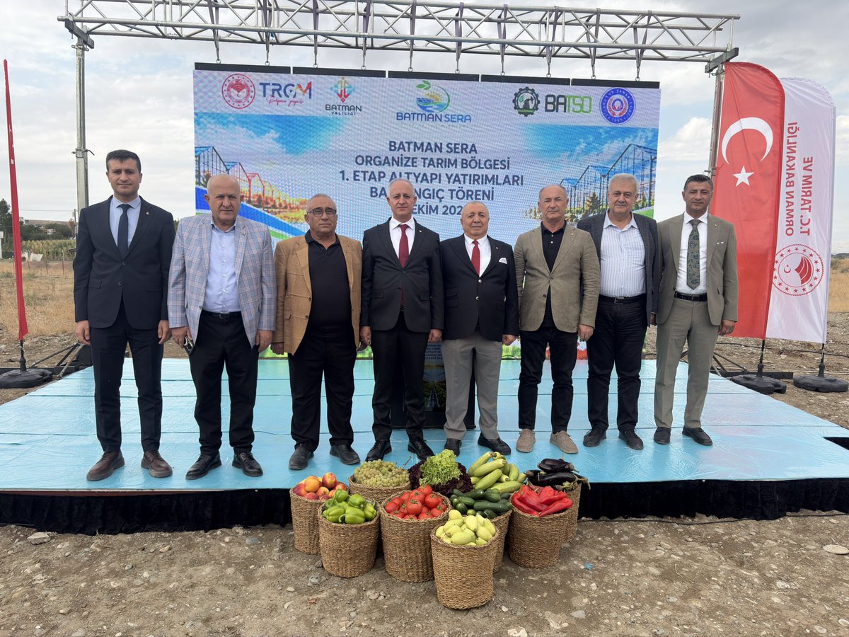 batman_tb's tweet photo. Borsamız Yönetim Kurulu Başkanı Arif Güneş, Yönetim Kurulu ve Meclis Üyelerimiz ile Genel Sekreterimiz İsa Akdaş; ortağı olduğumuz ve Yönetim Kurulu’nda yer aldığımız “Batman Sera OTB 1. Etap Altyapı Yatırımları Başlangıç Töreni”ne katılım sağladılar. @arifguness https://t.co/YGNRgNZHup
