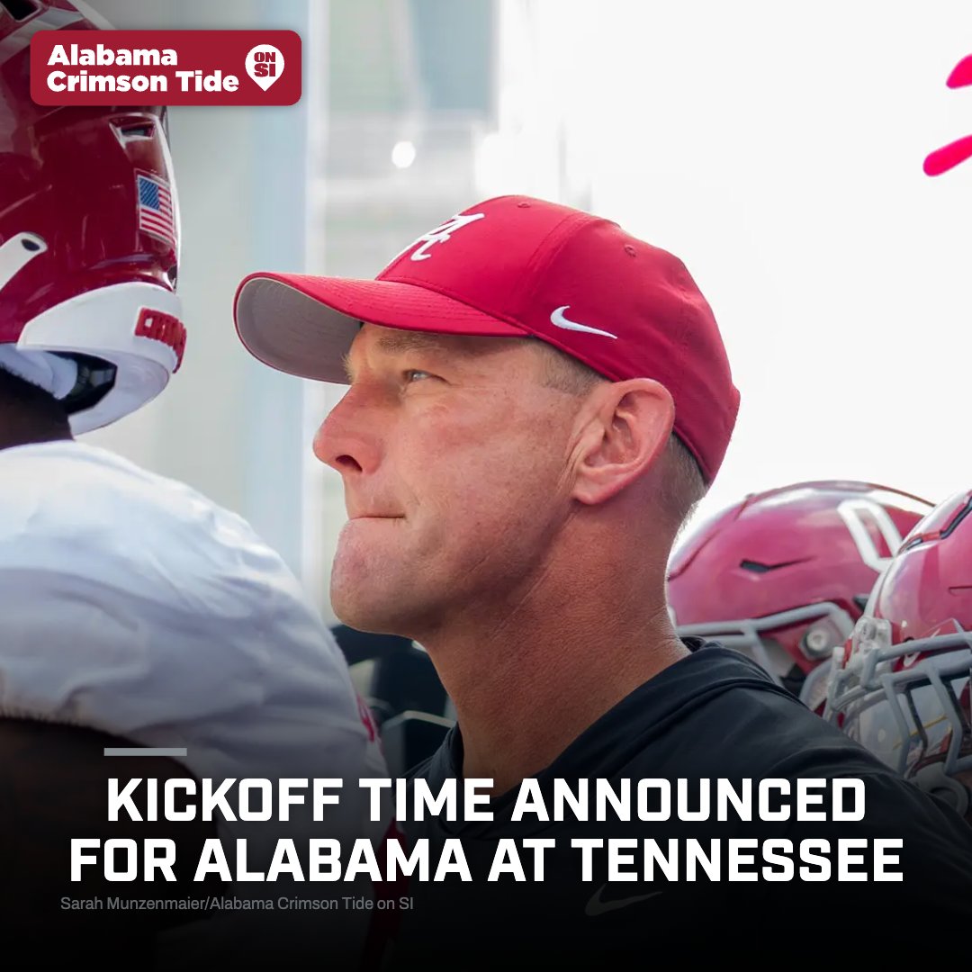 BamaCentral's tweet photo. When will Alabama's Oct. 17 road game against Tennessee kick off?

Full story: https://t.co/rkpYmsNXm4 https://t.co/eSgkoIv5zC