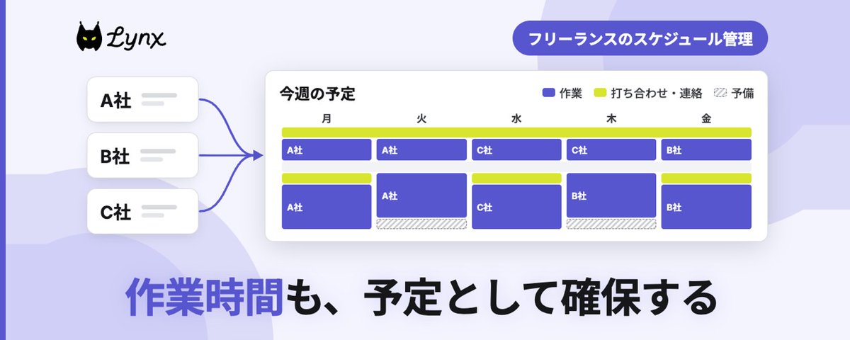 複数案件を抱えるフリーランスのスケジュール管理