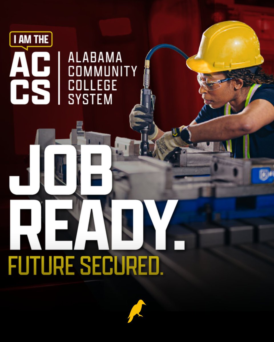 yhn's tweet photo. Accelerate your future: Training more than 180,000 students at ACCS schools is opening more doors for Alabamians to enter the workforce than any Alabama college system.
Learn more: https://t.co/yE4fHZub4d
#Alabama #ACCS #Workforce https://t.co/L9larnjF4d