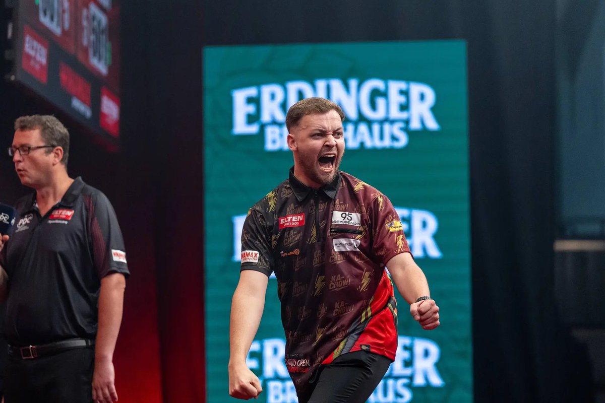 JJIdsardi's tweet photo. ⭐🇩🇪 Jan Schmidt has qualified for the final of the World Youth Championship and the Grand Slam of Darts.

The German surprised Charlie Manby in the semi final and is now also just one win away from a debut at the PDC World Championship. https://t.co/cjxrd73GJe