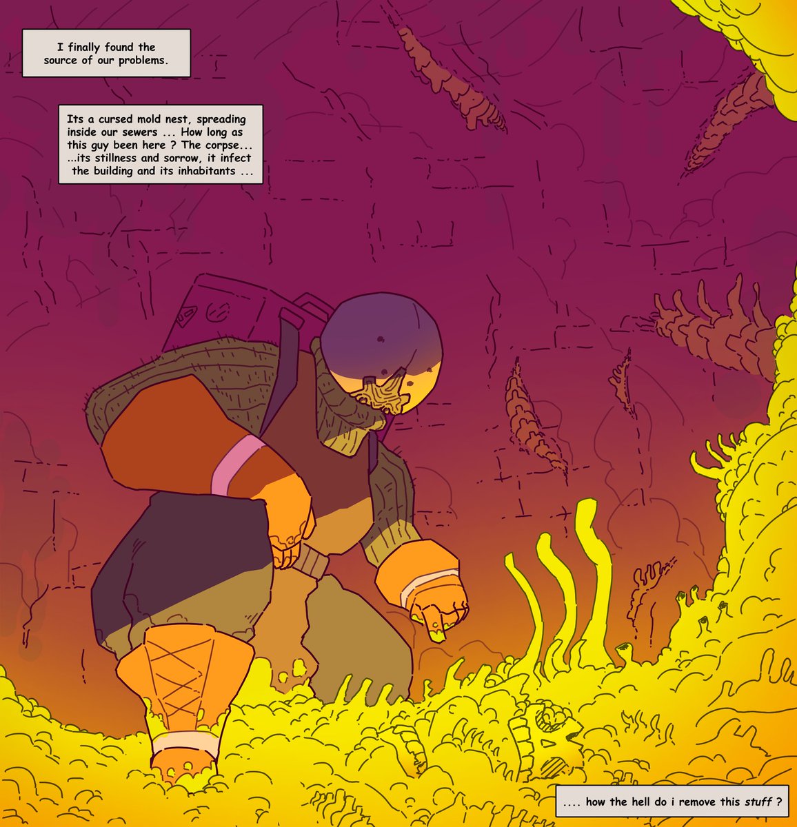 Aneoope's tweet photo. Priscillia discover a cursed mold nest, its bad
#sfw #furryart https://t.co/WCoA26P8Y5