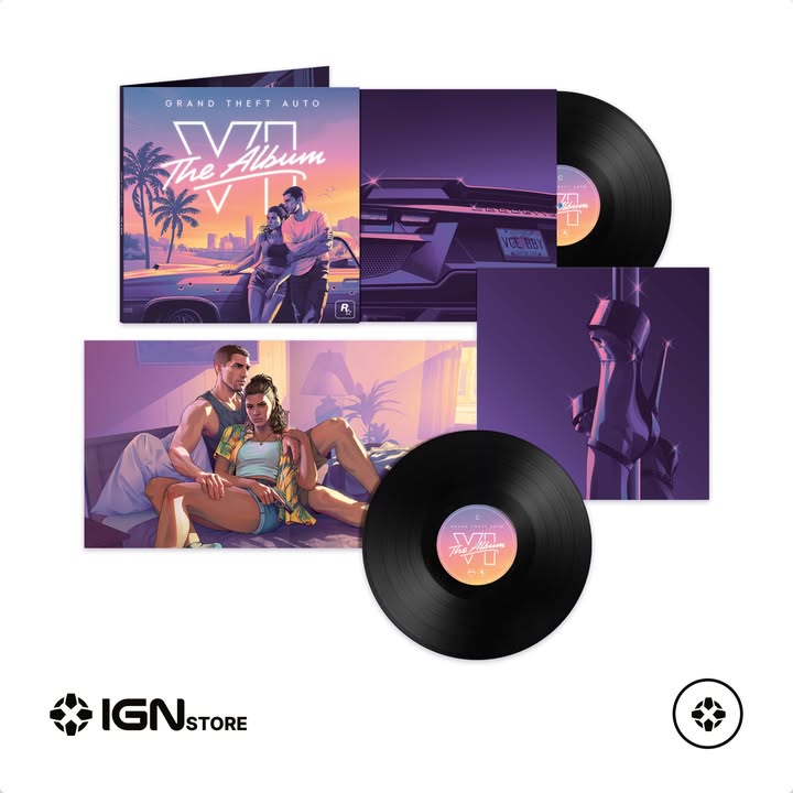 IGNStore's tweet photo. 34 tracks. One legendary soundtrack. GTA VI: The Album is now available to pre-order on vinyl!

Pre-order now on IGN Store: https://t.co/7QHDbtk9r2 https://t.co/7u261ESQ8f