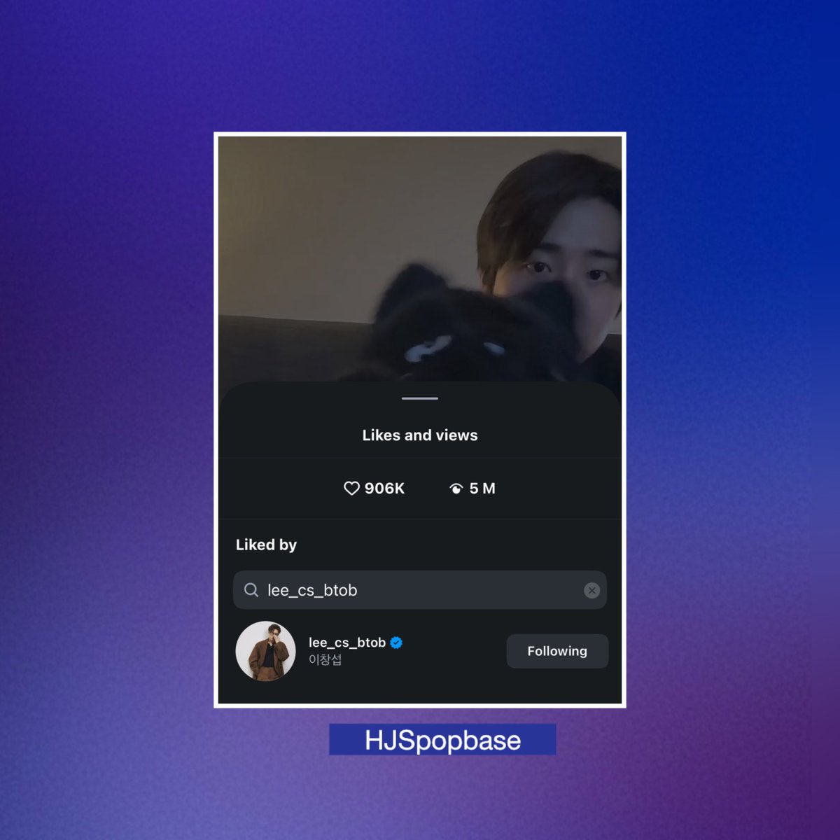 hjspopbase's tweet photo. BTOB’s Lee Changsub has liked #HAN Jisung’s cover of ‘Four Seasons, and You’ on Instagram. https://t.co/0qnuPJix6d