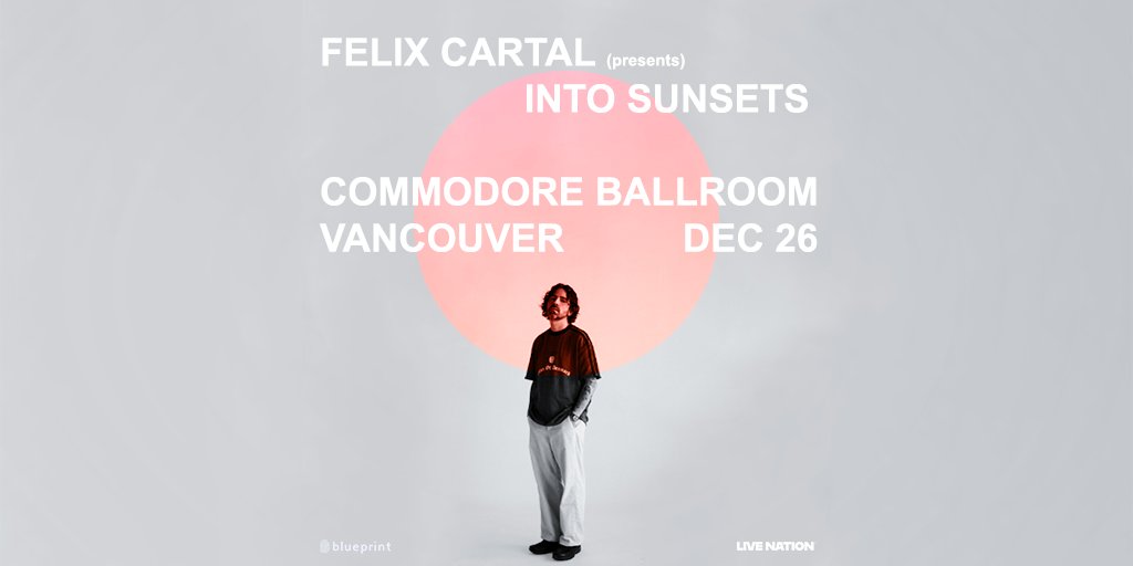 commodorevcr's tweet photo. JUST ANNOUNCED: Canadian producer, Felix Cartal, is bringing his blend of indie, tropical, and electro-pop beats to Commodore Ballroom on December 26. 

Tickets go on sale on Friday at 10am. https://t.co/zuxaAhEyav https://t.co/anGF0FYmW2