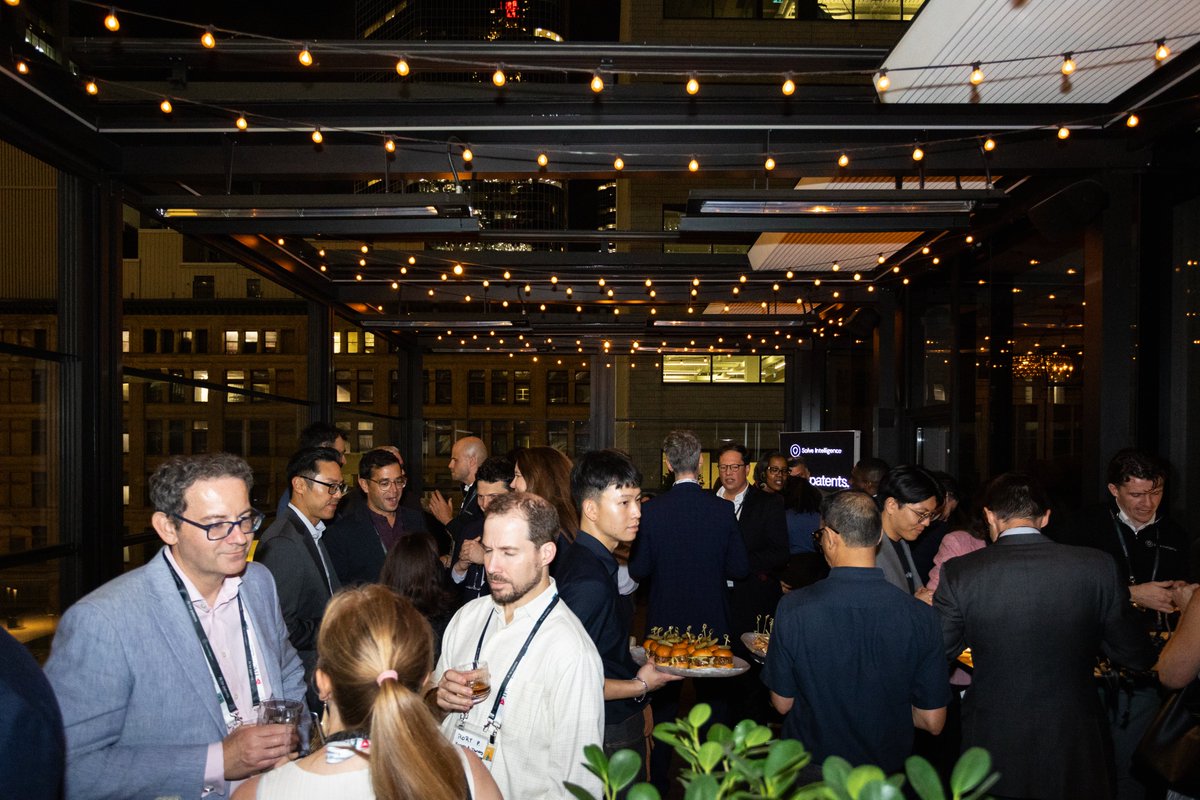 SolveIntel's tweet photo. The Solve Intelligence team joined patent practitioners from around the world in Toronto for the @IPO Annual Meeting 2026.

The conversations continued well beyond the conference exhibit hall. We enjoyed co-hosting @TheCIPA drinks reception, bringing together UK and international patent professionals. We then rounded off the conference with Solve After Hours, our private event co-hosted with @Juristat.

Thank you also to everyone who stopped by our booth or joined us at a reception. We're looking forward to keeping the conversations going.