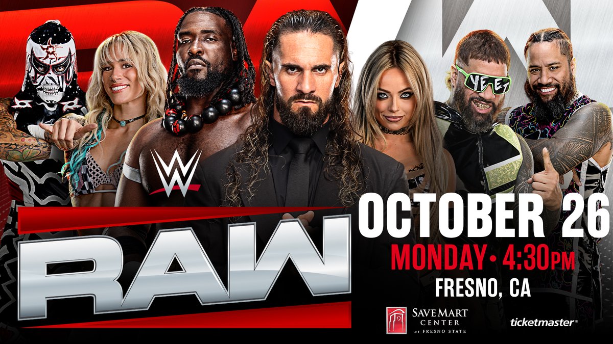 savemartcenter's tweet photo. KEEP YOUR MONEY IN THE BANK! 💰

WWE RAW is coming to the Save Mart Center October 26th and we've got 30% OFF select seats!

Use code CASHIN to unlock the offer. Offer ends October 12th!

🎟️ Don't miss out! https://t.co/ANZsWSYema

#WWERAW #SaveMartCenter #SMCRocks https://t.co/jZDQeQE0oP