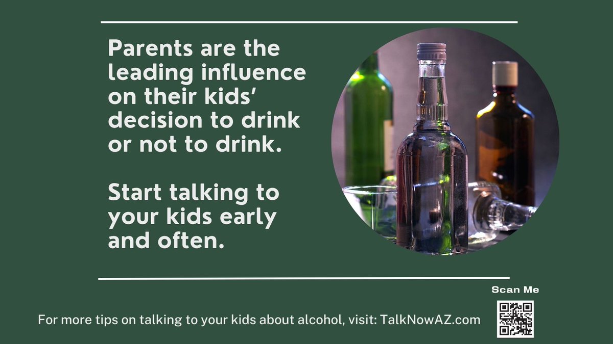 MATFORCEAZ's tweet photo. 82% of kids who avoid substances say it’s because they don’t want to disappoint their parents. Your influence matters! Start honest conversations early and often. Get tips and resources at https://t.co/71nq7BUe3Y. #ParentPower #TalkNowAZ #PreventionStartsWithYou https://t.co/J53BWxX1GW