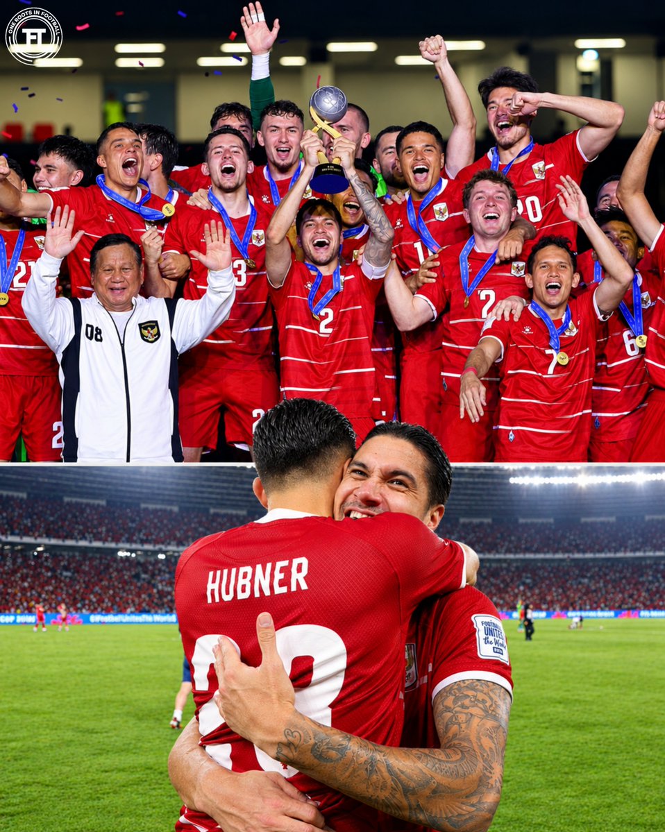 FT_IDN's tweet photo. Once, there was a little boy who dreamed of seeing Indonesia become champions. 🇮🇩

That little boy grew up, carrying the same hope and the same dream.

Now, he gets to witness it with his own eyes Indonesia, Champions 🏆🇮🇩

What a way to end the years with a sweet ending ❤️

#FT https://t.co/DZf1Jr8qHO