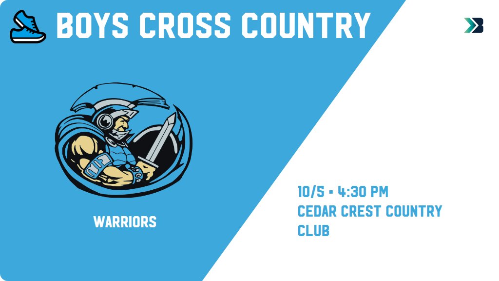 SportsWACO's tweet photo. Boys Cross Country (Varsity) Meet Day! - Check out the event preview for the WACO Warriors. It starts at 4:30 PM and is at Cedar Crest Country Club. https://t.co/ywLgiO26o3