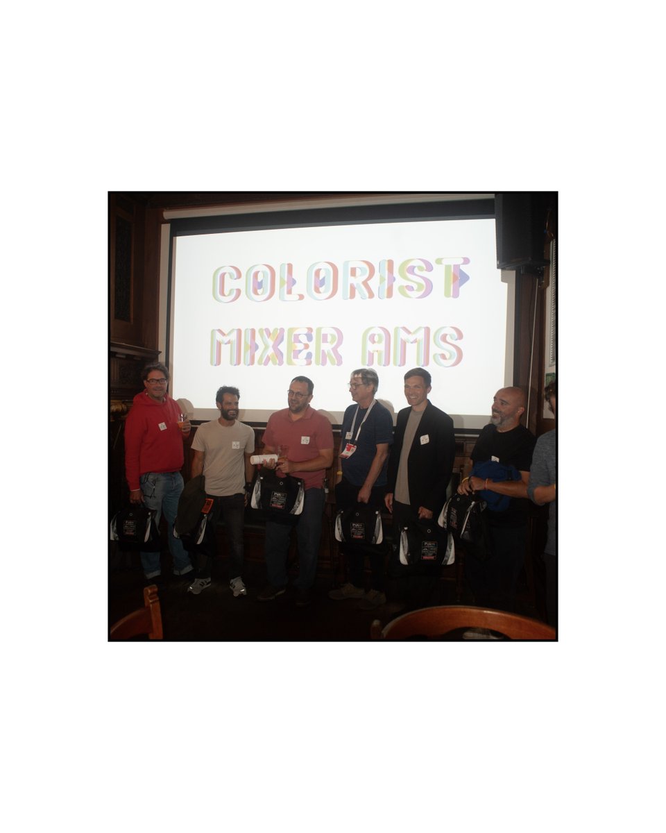 murideotweets's tweet photo. With PVA, Murideo helped sponsor the IBC Colorist Mixer 2026 in Amsterdam and sent some gear along, so thanks to Gregg Loewen of LionAV for hosting an evening of drinks, quiz-night fun, and prizes.
#AVPro #Murideo #ColorGrade #PVA #Amsterdam https://t.co/Br5F08VY32