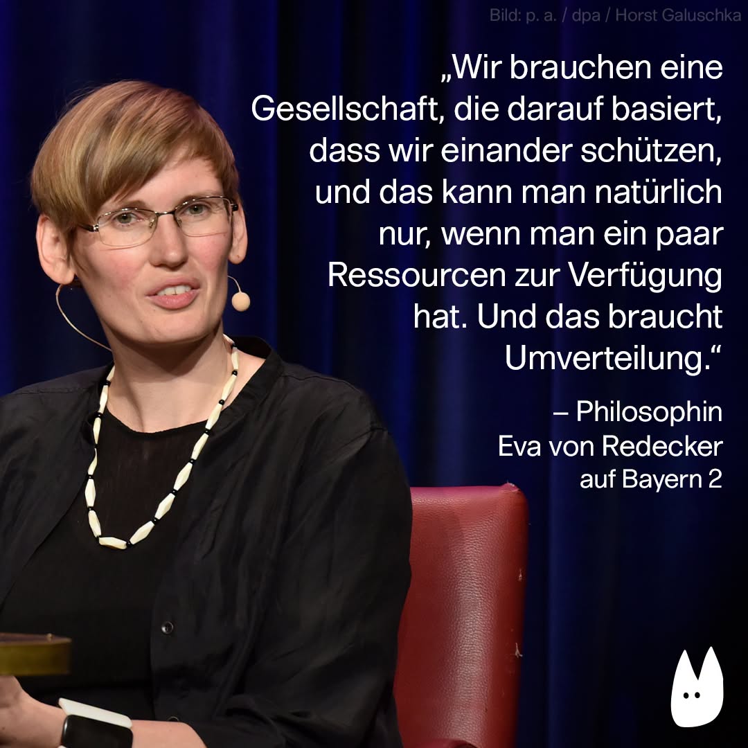 FrikaWies's tweet photo. Es ist exakt dieses Dauerfeuer an linkspolitischen Parolen, das man über die diverse "wohlgesonnene Gäste" über das gebührenfinanzierte Netzwerk des ÖRR in den gesellschaftlichen Raum tönt, das den Rückhalt für dieses System immer weiter schwinden lässt.
Es gibt kein "Kienzle und Hauser" mehr, das ein Thema von beiden Seiten beleuchtet. Umverteilung als Lösung zu propagieren blendet vollkommen aus, daß damit langfristig immer die Verelendung der ganzen Gesellschaft einhergeht.
Was weggenommen werden kann, ist nicht erstrebenswert aufzubauen. Keiner, dessen Wohnung permanent von Pfändung bedroht ist, renoviert sie noch. Es gibt kein einziges sozialistisches Land, das den Beweis antreten kann, daß es langfristig funktioniert.