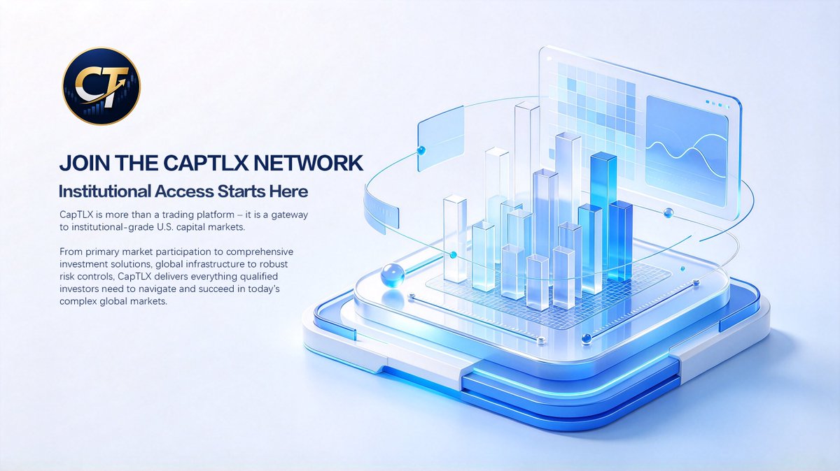 summerbreezedee's tweet photo. CapTLX – your gateway to institutional-grade U.S. capital markets. Primary market access. Global infrastructure. Robust risk controls. Comprehensive solutions. Institutional access starts here.
#CapTLX #CHAINLIONTECHLTD #PrimaryMarket #InstitutionalTrading #BlockTrade #QuantStrategy