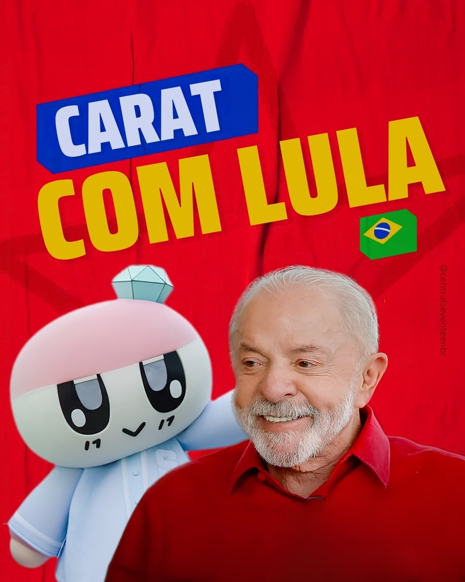 cseventeenbr's tweet photo. CONVOCAÇÃO GERAL! 🗣️✨Junto com a Bongbongie e o Lula, somos CARAT COM LULA! ❤️💎

@LulaOficial @ptbrasil https://t.co/uWofm9M7nG
