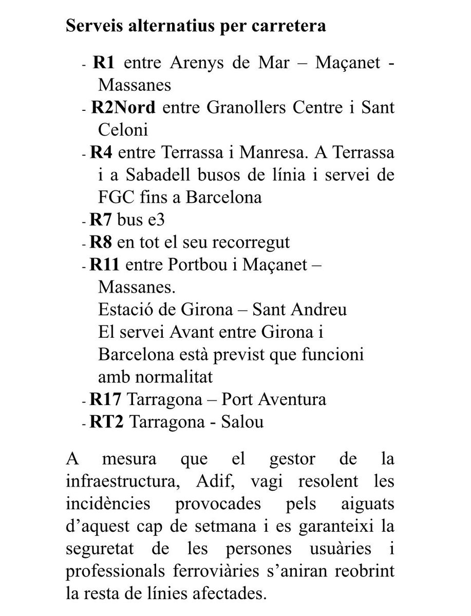 dignitatavies's tweet photo. Últim comunicat rebut de cara al servei (19:00h) https://t.co/8B94q6p5vY