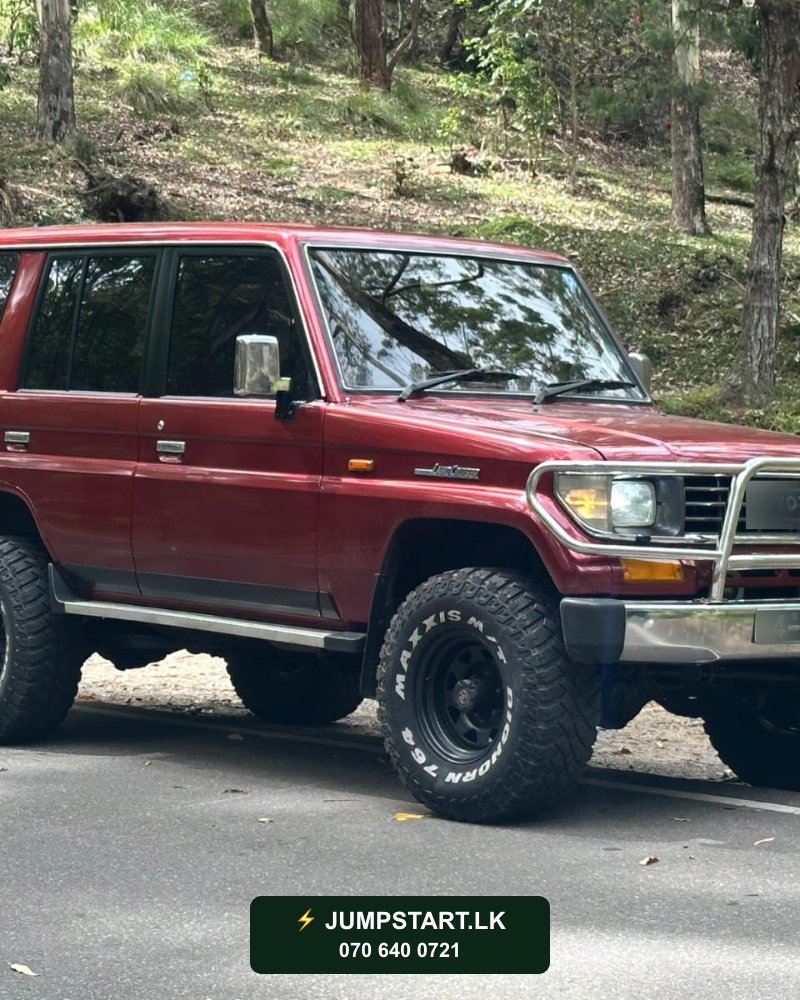 jumpstartlk's tweet photo. ✅ Jump Start Completed!
📍 Malabe
🚗 Toyota Land Cruiser Prado
⚡ Safely back on the road!

Call or WhatsApp: 070 640 0721

#JumpStartLK #RoadsideAssistance https://t.co/LKB2LAzKFU