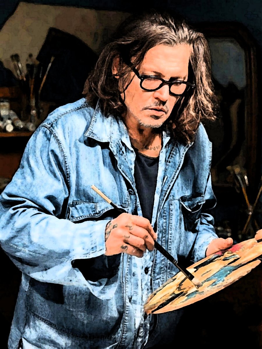 deppcrave's tweet photo. The Artiste. 🖌️ https://t.co/Vs0K7Sb7K5