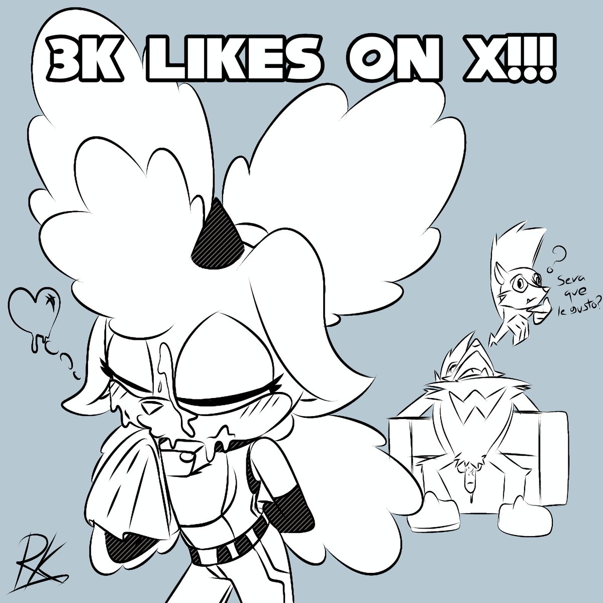 xXRuckussXx's tweet photo. Puta madre!! 3k cabrones!! No esperaba llegar a tanto con un dibujo hecho sin muchas ganas. Pero me hace feliz. En especial por que los likes son por un dibujo mio y no por discutir si RE6 es bueno... Si lo es. 
#SonicIDW
#sonicfanart
#lanolinthesheep
#TumbleTheSkunk
#tumblanolin https://t.co/fDGQbk3OuM
