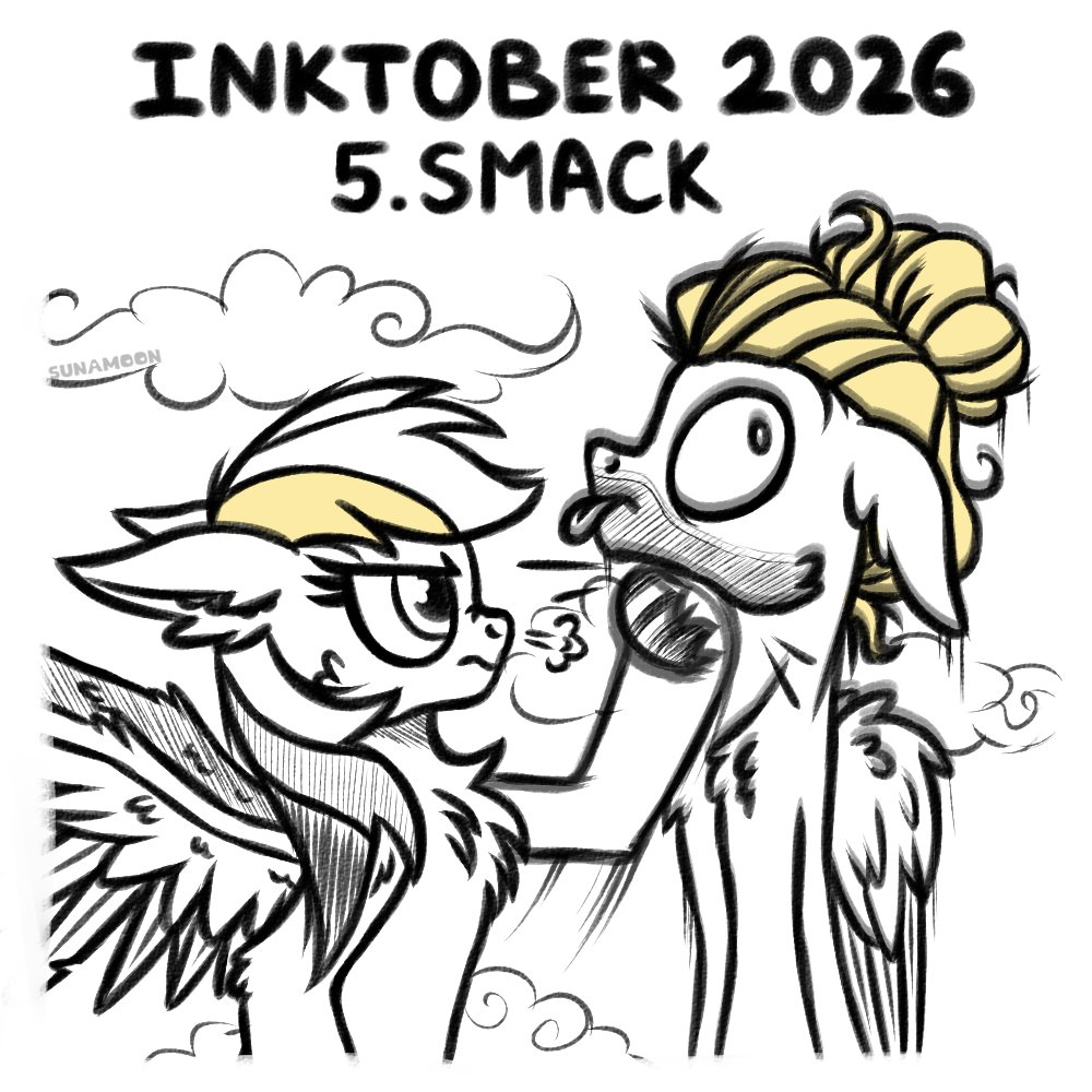 SunaMoonMLP's tweet photo. Inktober 2026: Day 5 - Smack

#mlp #mylittlepony #mlpart #pony #inktober #inktober2026 https://t.co/GzJPF5Nwk3