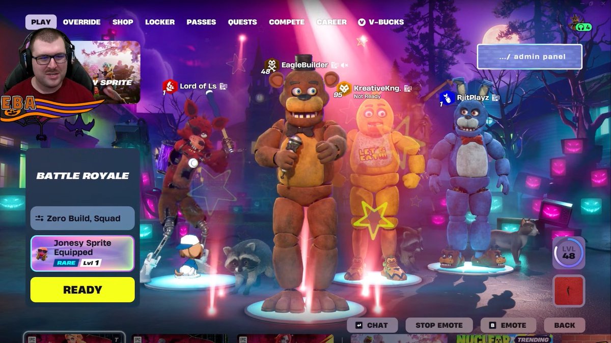 EBAnimation's tweet photo. @FNAF_ScottGames This collab has been so much fun, dropping onto the pizzeria with a full squad of my friends has been way too much fun! https://t.co/nF2PKNvmWy