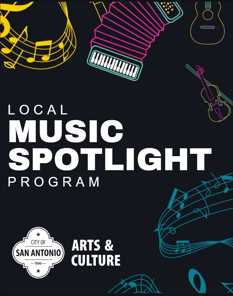 getcreativesa's tweet photo. 🎶 New songs from San Antonio’s hometown artists are now available through the City of San Antonio Department of Arts &amp; Culture’s Local Music Spotlight program! 🎧 Listen to the Spotify playlist here: https://t.co/189518lRoX

#getcreativesa #localmusicspotlight https://t.co/06ci0K8Fol