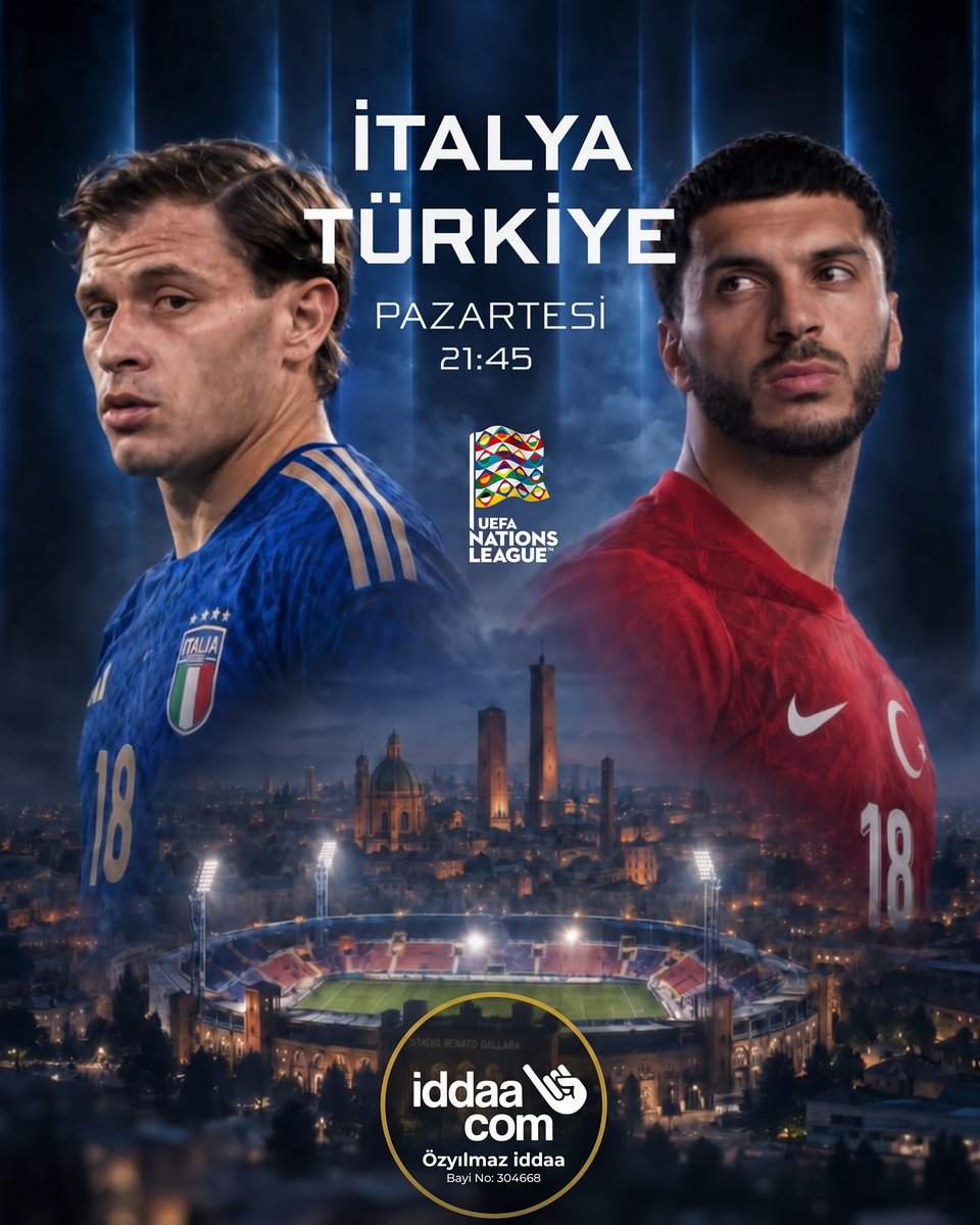 ozyilmaziddaa's tweet photo. UEFA Uluslar Ligi A Ligi 1. Grup’taki 4. maçında A Milli Futbol Takımımız İtalya’ya konuk oluyor.

⌚️21:45

➡️Karşılaşma, 👑Kral Oran ayrıcalığıyla 📲https://t.co/P1c6z6IMX6'da.

#bahis #iddaa #gününmaçı #canlıbahis #maçönü https://t.co/FA17WpNVf1