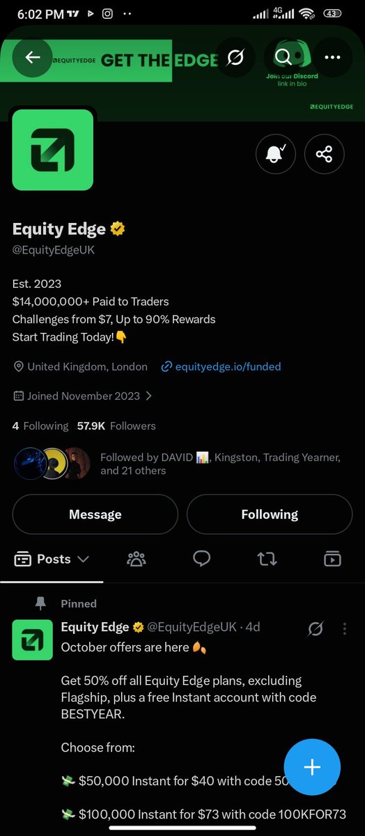 just_hushx's tweet photo. @Akindamolafx @EquityEdgeUK @iamtolufx @hendrayhorc idolo i want to win because I’m genuinely putting in the work to become a better trader, I already have an account with equity edge, getting this account would give me more room to prove myself and take my trading to the next level, I won’t waste the opportunity https://t.co/VpSCv9Fkfq