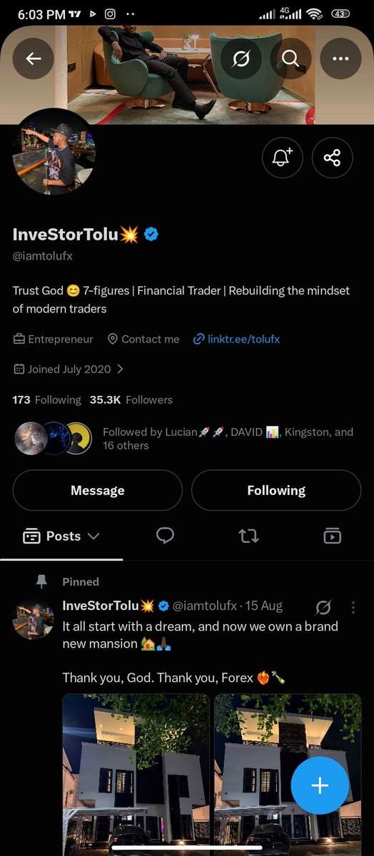 just_hushx's tweet photo. @Akindamolafx @EquityEdgeUK @iamtolufx @hendrayhorc idolo i want to win because I’m genuinely putting in the work to become a better trader, I already have an account with equity edge, getting this account would give me more room to prove myself and take my trading to the next level, I won’t waste the opportunity https://t.co/VpSCv9Fkfq