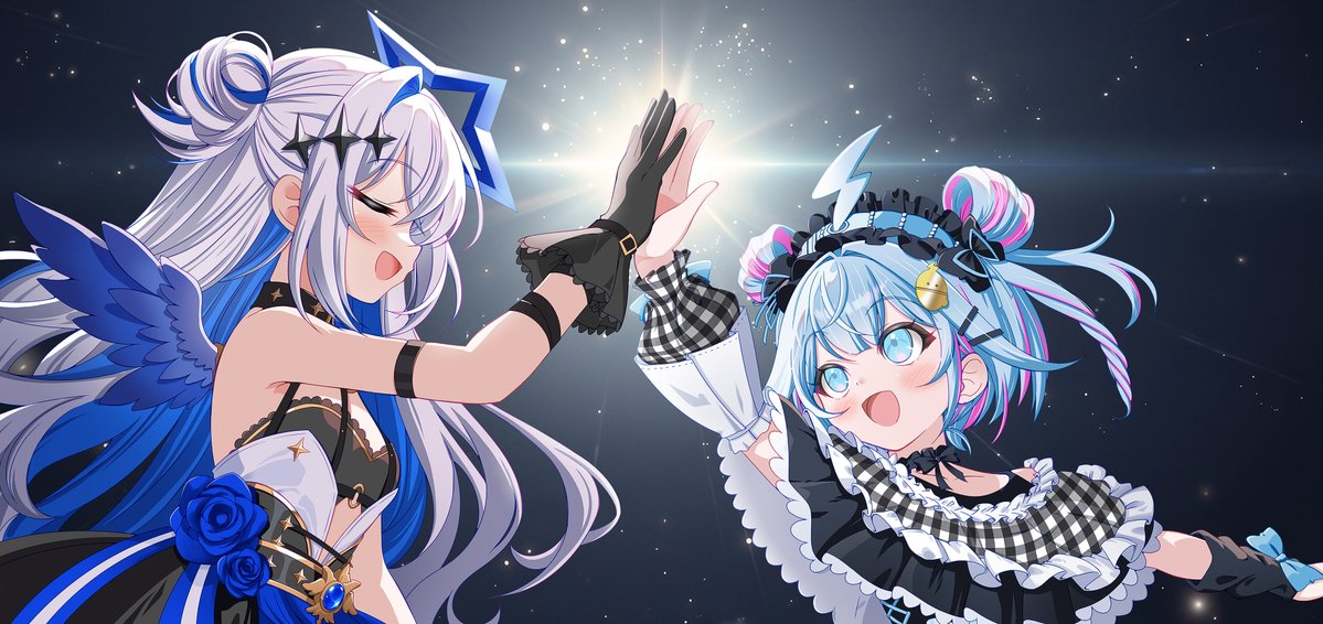 urushi_lacker's tweet photo. 合体したやつも上げておきます～
#すくすく枢 #水宮枢 #かなたーと https://t.co/zIP7Uiowyc